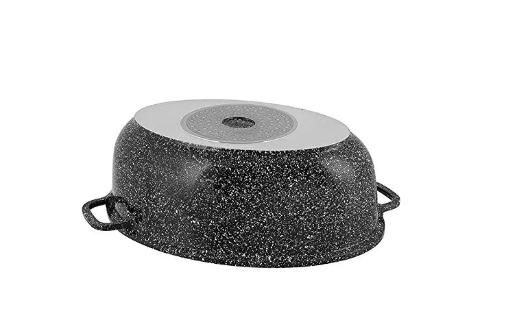 Cratita pentru cuptor cu capac sticla 38 cm, 8L Edenberg EB-4602