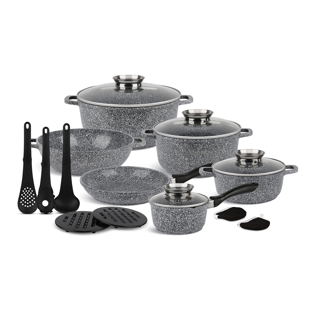 Antihaft-Kochgeschirrset 15-teilig Edenberg EB-8148 – Langlebige Töpfe und Pfannen für gesundes Kochen