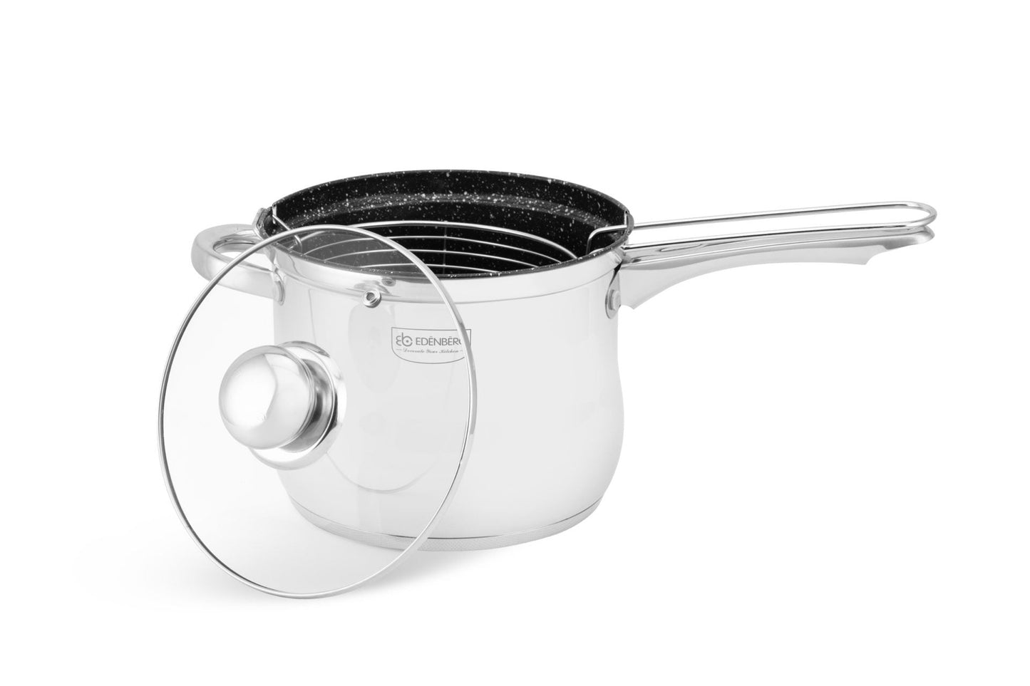Kasserolle mit Frittierkorb, Marble Edenberg EB1510 – Moderne und effiziente Küchenlösung