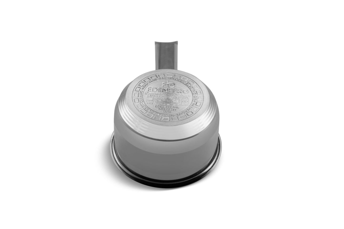 Edelstahl Topf mit Glasdeckel 12 cm 0.6L Edenberg EB3031 – Ideal für den täglichen Gebrauch in jeder Küche