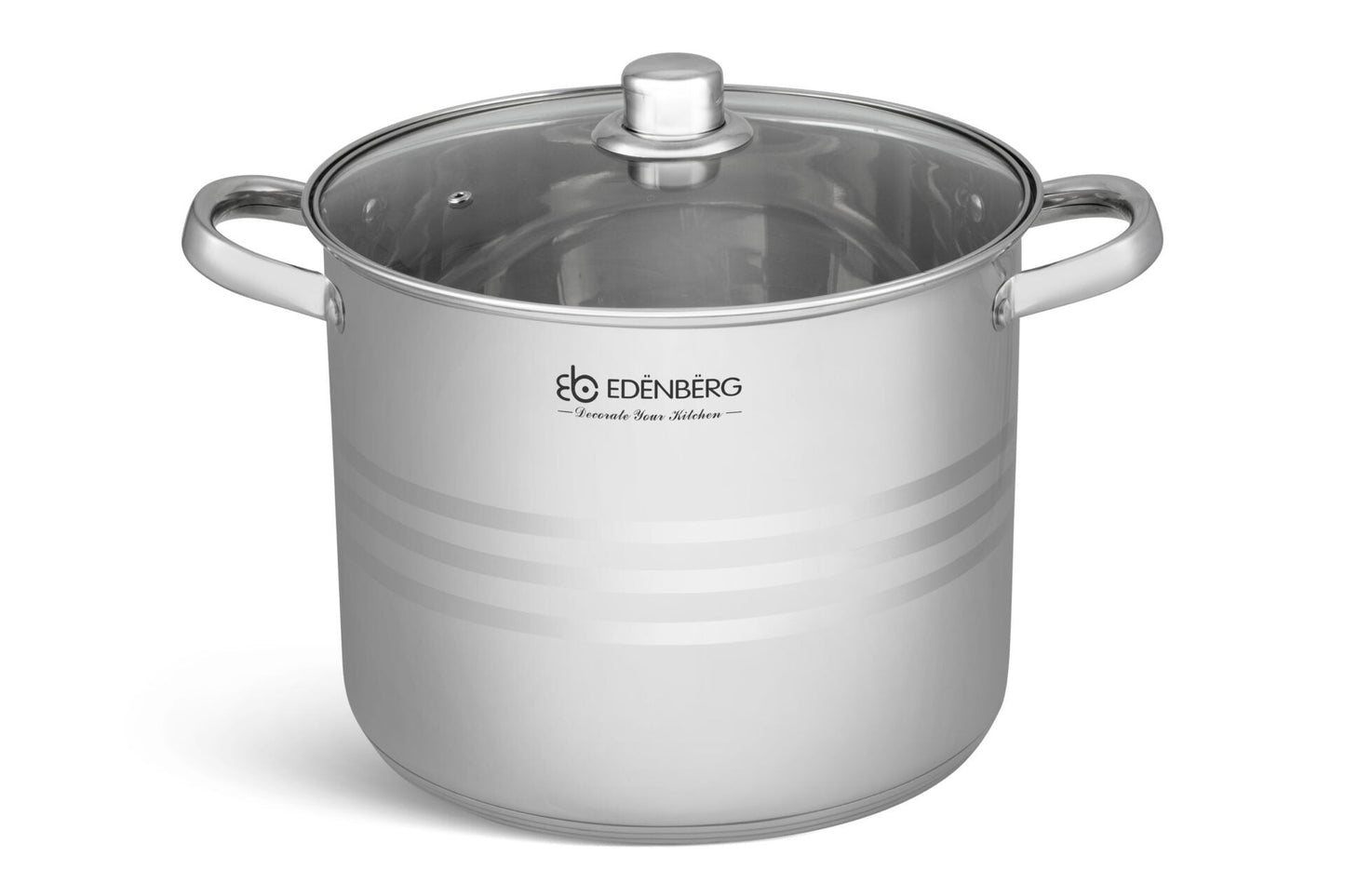 Edelstahl-Kochgeschirr 8-teiliges Edenberg EB-521 – 4 Töpfe mit Deckeln für vielseitiges Kochen