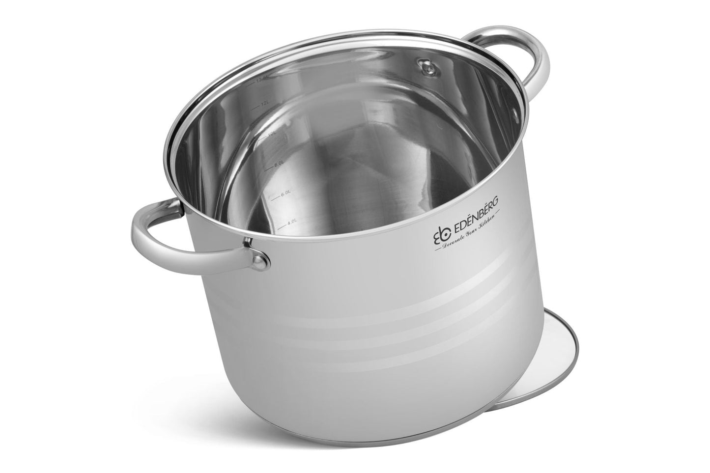 Edelstahl-Kochgeschirr 6-teiliges Edenberg EB-525 – 3 Töpfe mit Deckeln für effizientes Kochen