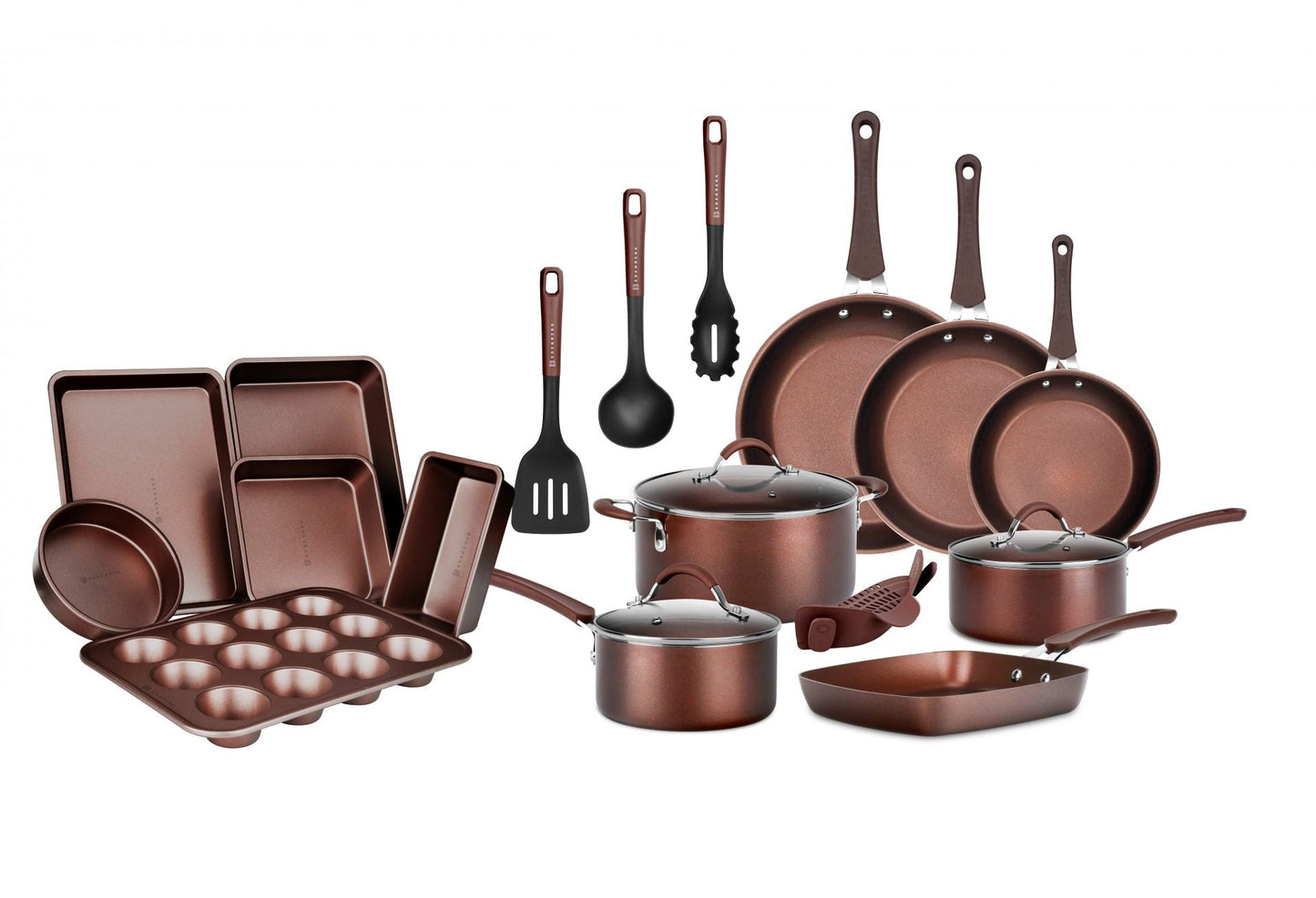 Antihaft-Kochset 20-teilig Edenberg EB-5655 - Töpfe Set, Topfset und Pfannen Set für die Küche