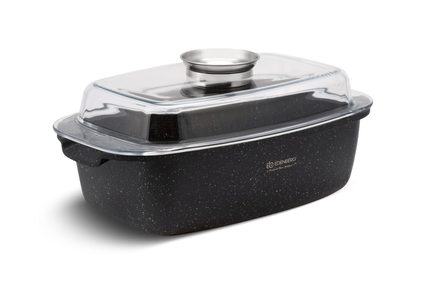 Cratita pentru cuptor cu capac din sticla 32 cm, 5.5L Edenberg EB-8125