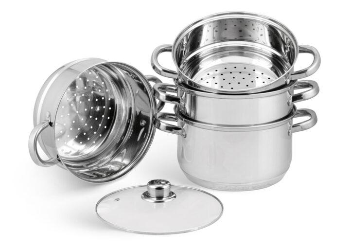 Dampftopf Set 5-teiliges Edenberg EB-8905 – Hochwertige Töpfe für gesundes Dampfgaren