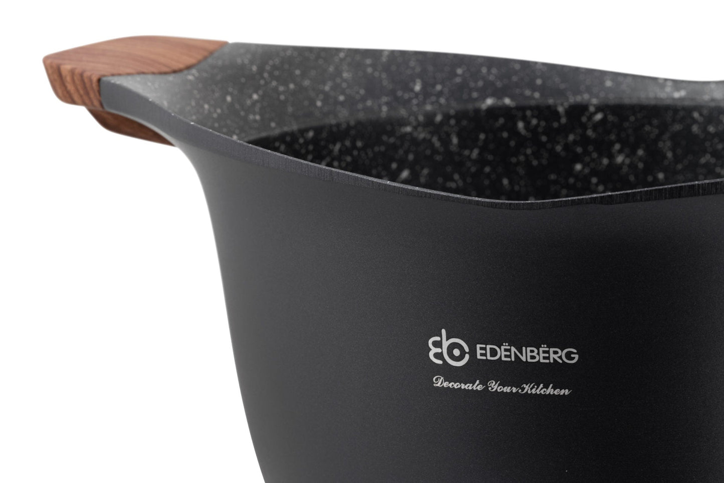 Antihaft-Kochgeschirrset 15-teilig, schwarz, Edenberg EB-9184 – Langlebige Töpfe und Pfannen für gesundes Kochen