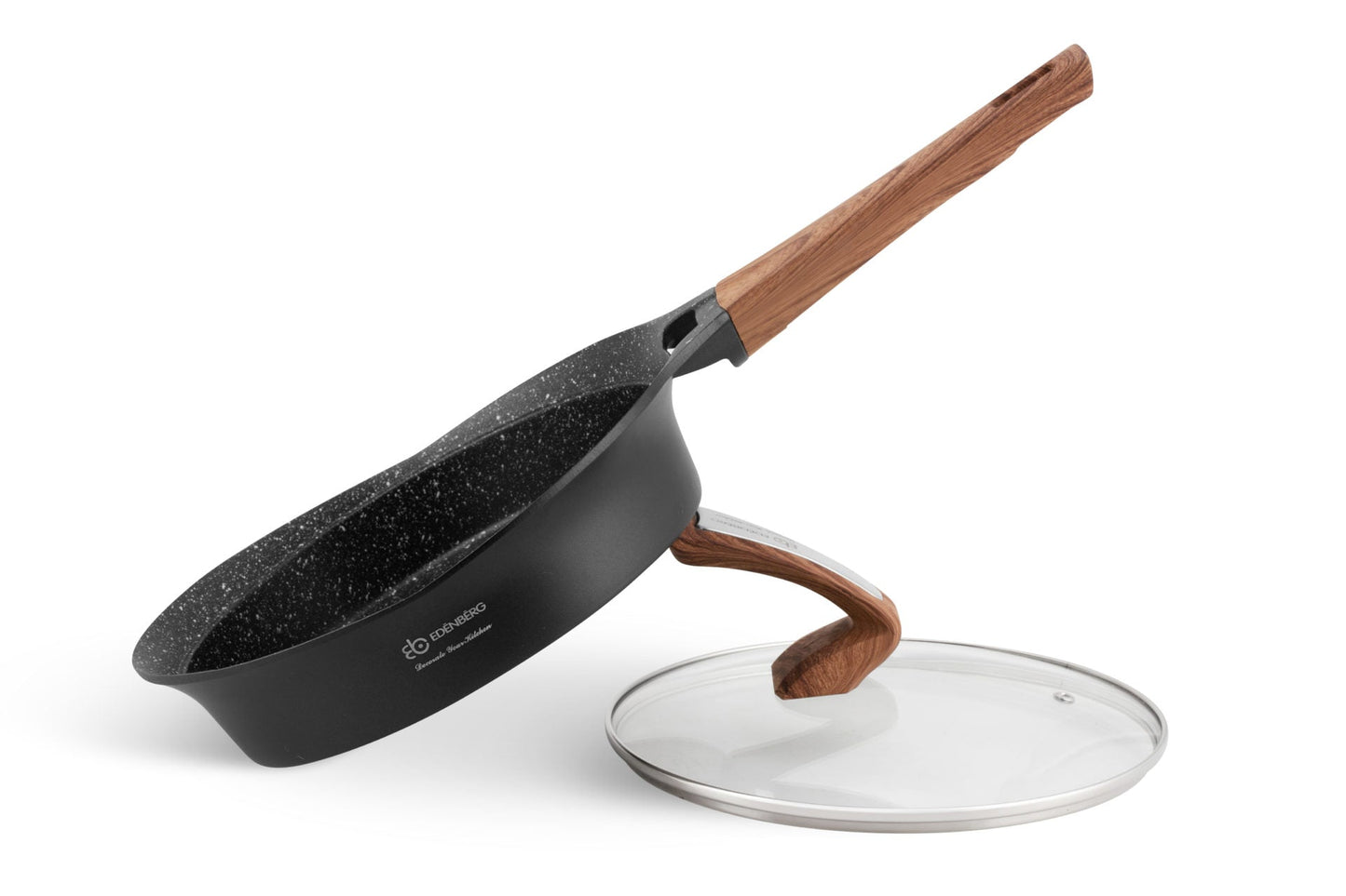 Antihaft-Kochgeschirrset 15-teilig, schwarz, Edenberg EB-9184 – Langlebige Töpfe und Pfannen für gesundes Kochen