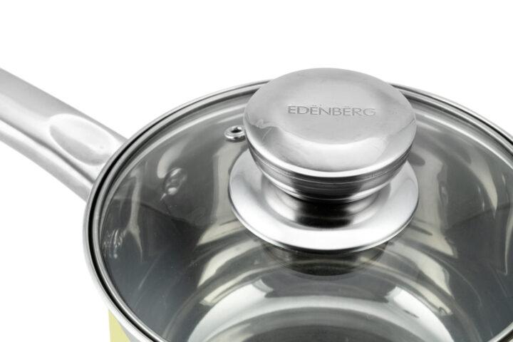 Edelstahl-Kochgeschirr 12-teiliges Edenberg EB-9981 – Hochwertige Töpfe für energieeffizientes Kochen