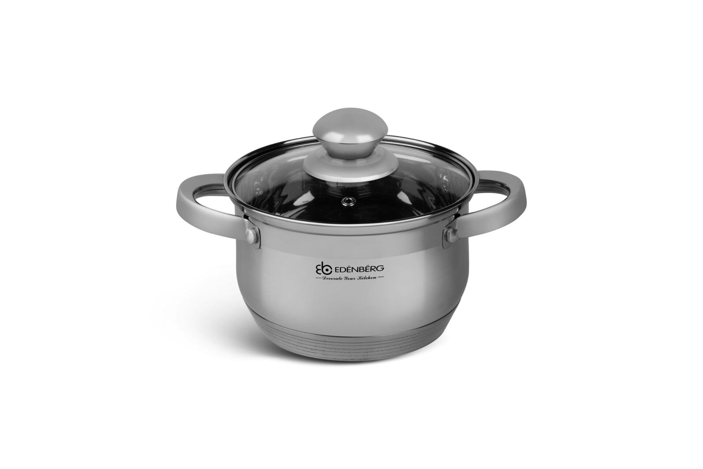 Edelstahl-Kochgeschirr 12-teiliges Edenberg EB-4010 – Robuste Töpfe für vielseitiges Kochen