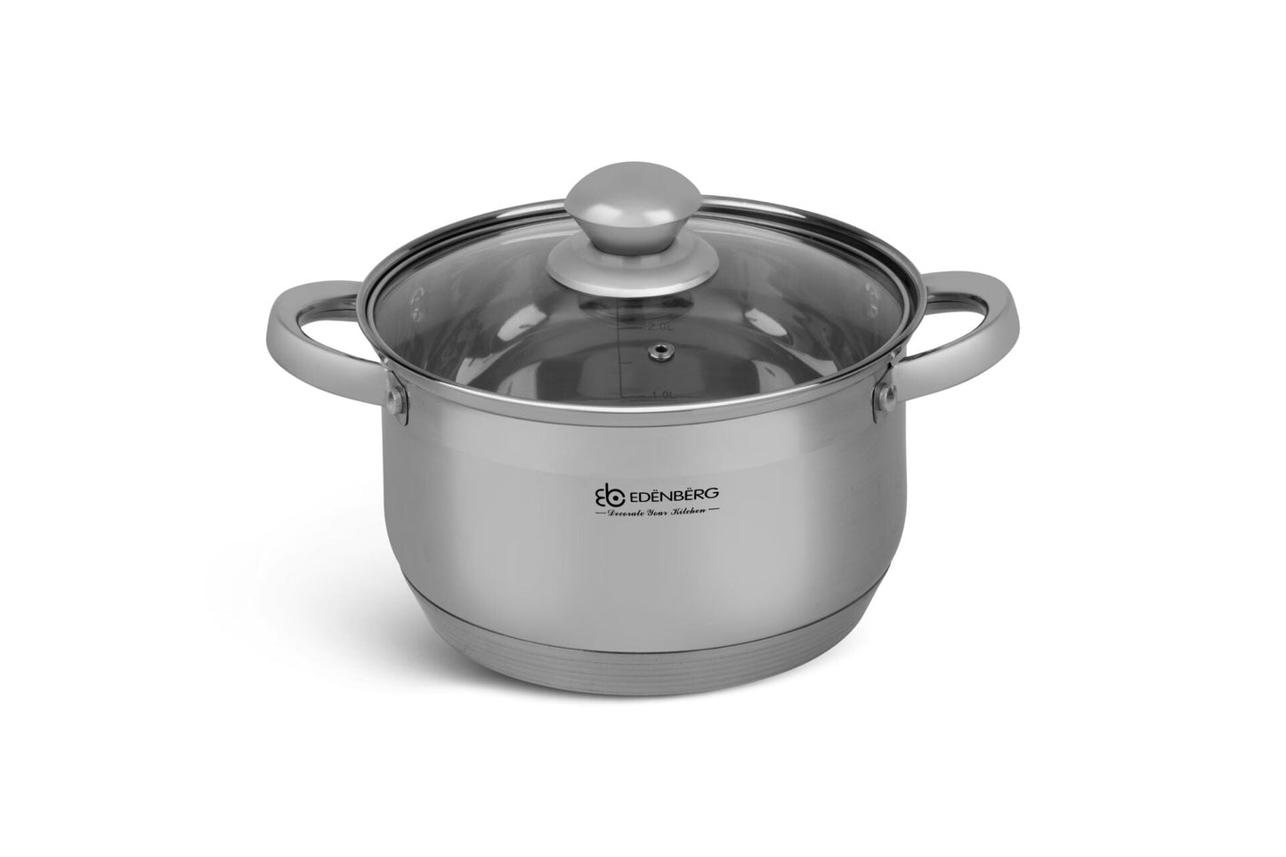 Edelstahl-Kochgeschirr 12-teiliges Edenberg EB-4010 – Robuste Töpfe für vielseitiges Kochen