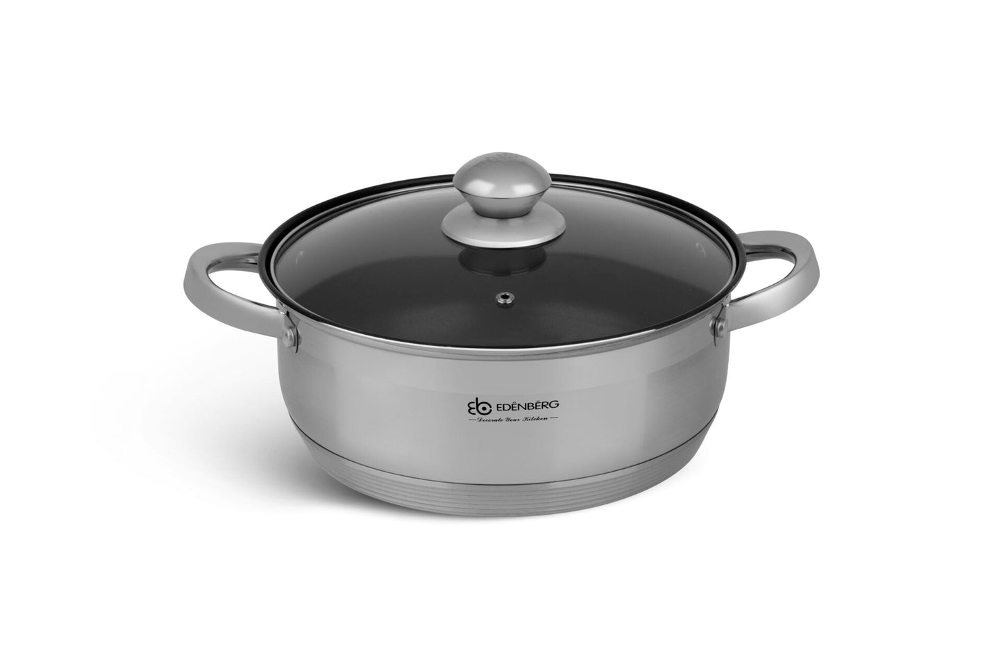 Edelstahl-Kochgeschirr 12-teiliges Edenberg EB-4010 – Robuste Töpfe für vielseitiges Kochen