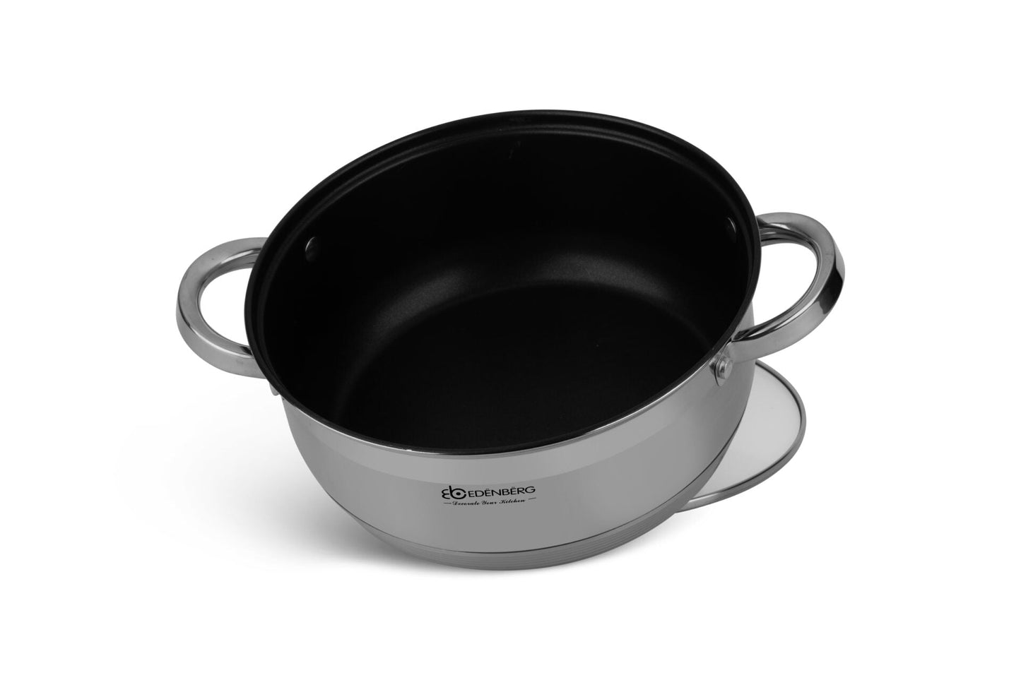 Edelstahl-Kochgeschirr 12-teiliges Edenberg EB-4010 – Robuste Töpfe für vielseitiges Kochen