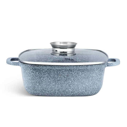 Antihaft-Kochtopf mit Keramik Granit Antihaftbeschichtung und Glasdeckel 6,5L Edenberg EB-3975 – Perfekt für gesundes Kochen