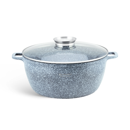 Antihaft-Kochtopf Keramik Granit mit Glasdeckel 4,5L Edenberg EB-8005 – Perfekt für gesundes Kochen
