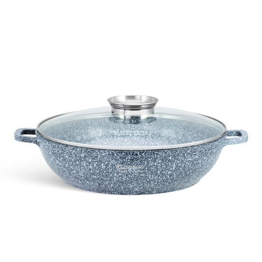 Keramik-Granit Antihaft-Kochtopf mit Glasdeckel 3.3L Edenberg EB 8041 ideal für vielseitiges Kochen