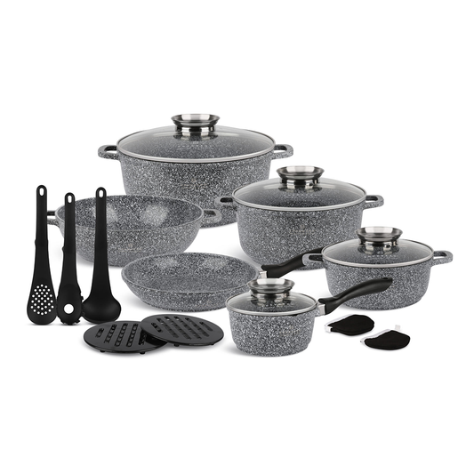 Antihaft-Kochgeschirrset 15-teilig Edenberg EB-8148 – Langlebige Töpfe und Pfannen für gesundes Kochen