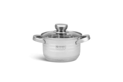 Edelstahl-Kochgeschirr 12-teiliges Edenberg EB-4037 – Robuste Töpfe für gesundes Kochen