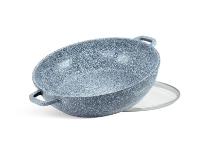 Antihaft-Kochtopf Keramik Granit mit Glasdeckel 5,5L Edenberg EB-8042 – Perfekt für gesundes Kochen