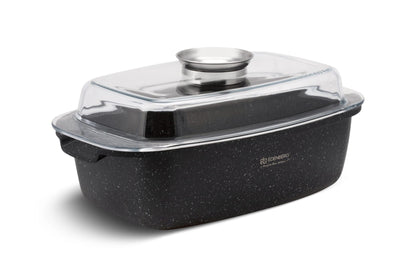 Cratita pentru cuptor cu capac din sticla 32 cm, 5.5L Edenberg EB-8125