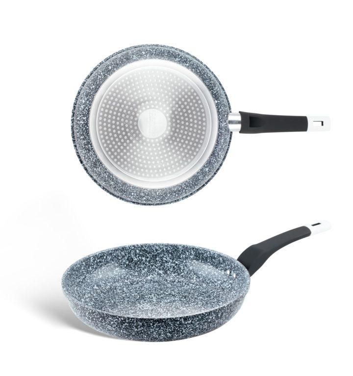 Antihaft Pfanne mit Granitbeschichtung 18 cm Edenberg EB-9151 grau marmoriert