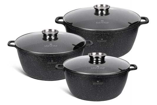 Antihaft-Kochgeschirrset 6-teilig, Edenberg EB-8151 – Langlebige Töpfe und Pfannen für gesundes Kochen